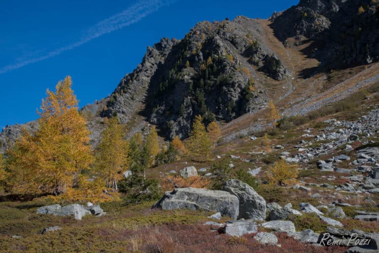 Pente abrupte vers les sommets du Grand Paradis