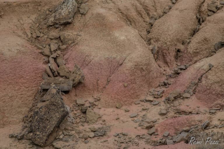 Eboulis des Bardenas en Espagne