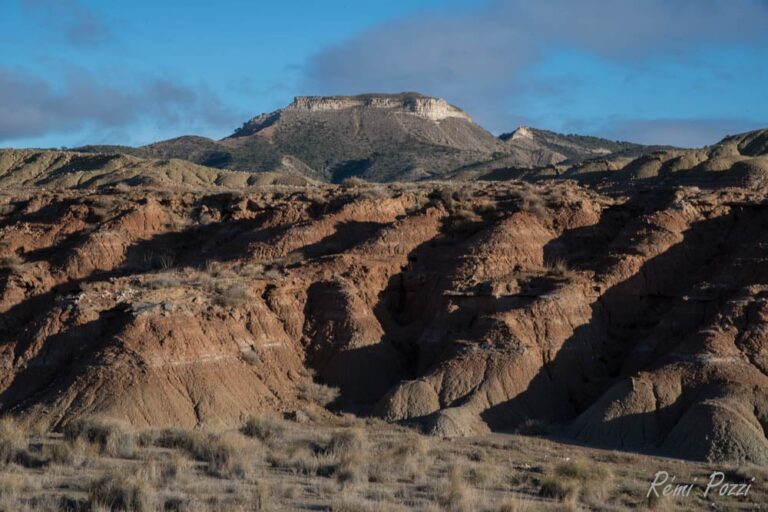 Montagne désertique des Bardenas en Espagne