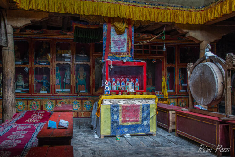 Lieu de cérémonie bouddhiste dans un temple