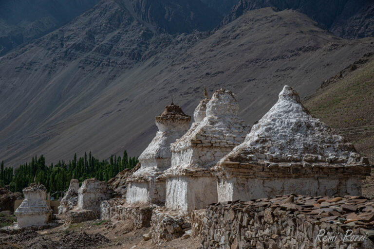 Vestiges des stupas indien du Ladakh